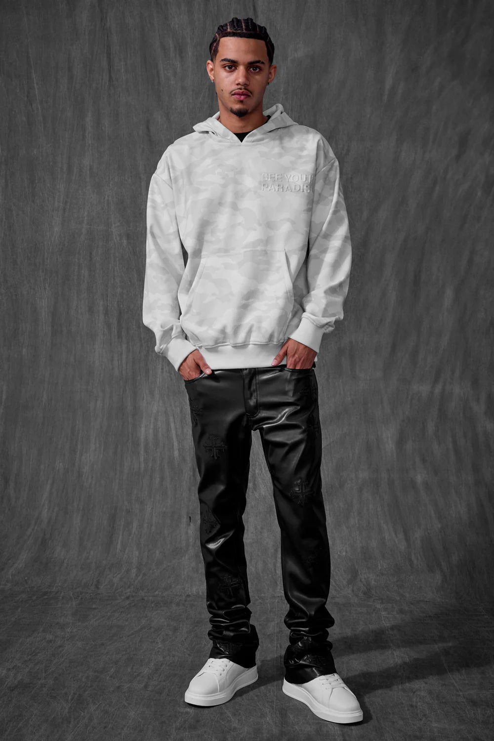 See You In Paradise Leather Hoodie Separate