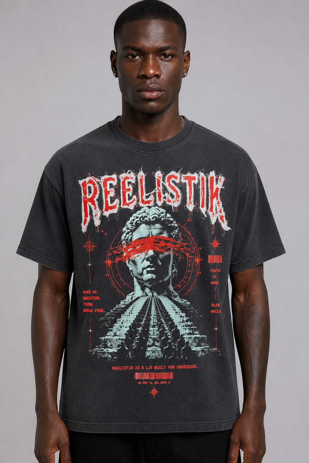 Reelistik "Vistige" Tee - Black