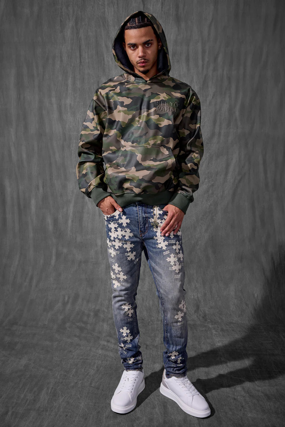 See You In Paradise Leather Hoodie Separate