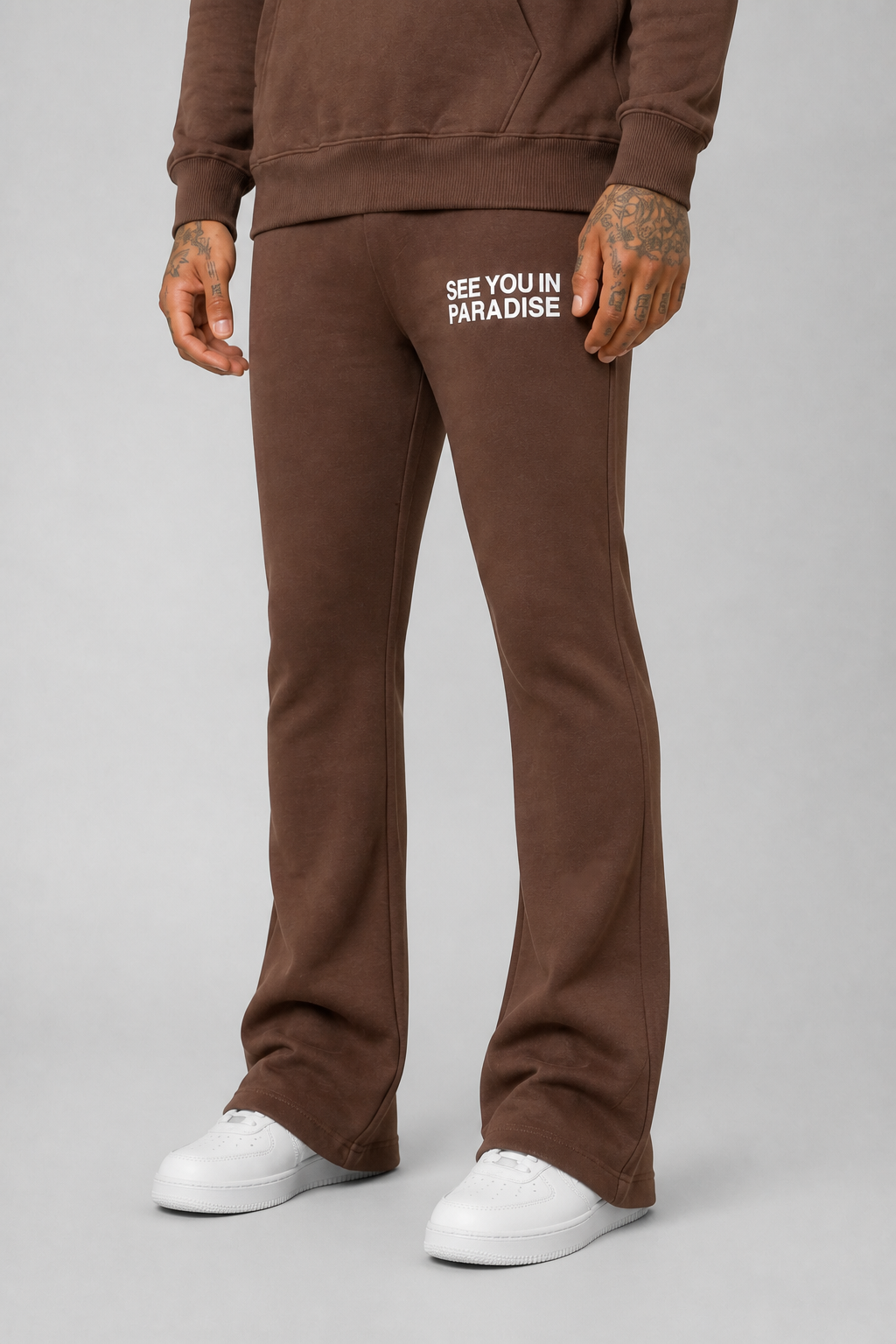 See You in Paradise Wingspan Jogging Suit - Brown