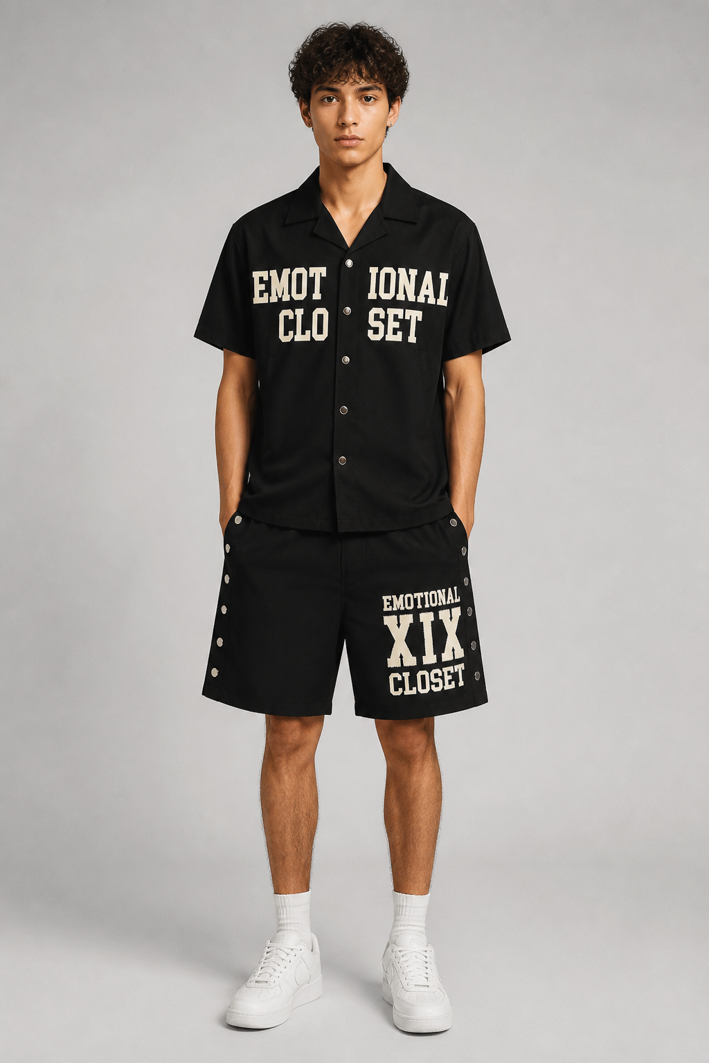 Mixed Emotion "Backyard" Nylon Short Set