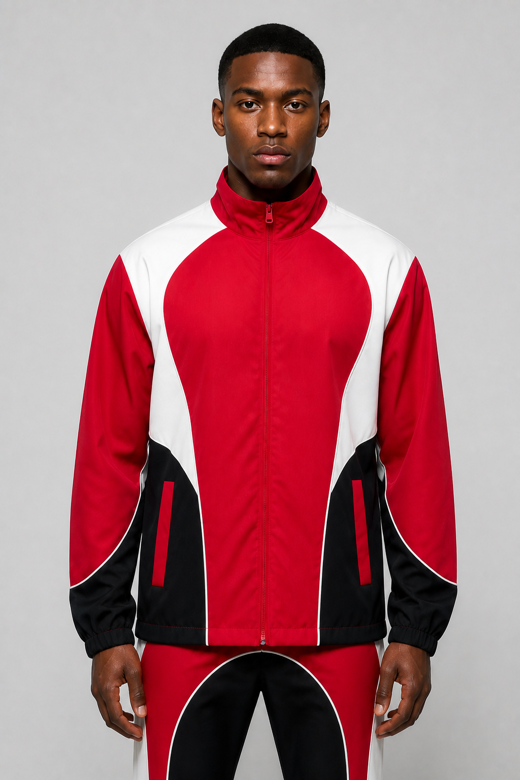 Rebel Minds Ripstop Nylon Color Block Tracksuit