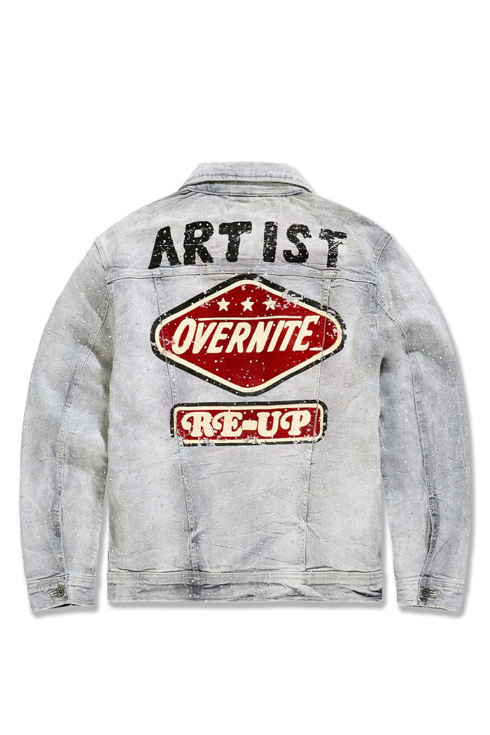 Jordan Craig "Local Dealer" Rhinestone Trucker Denim Jacket