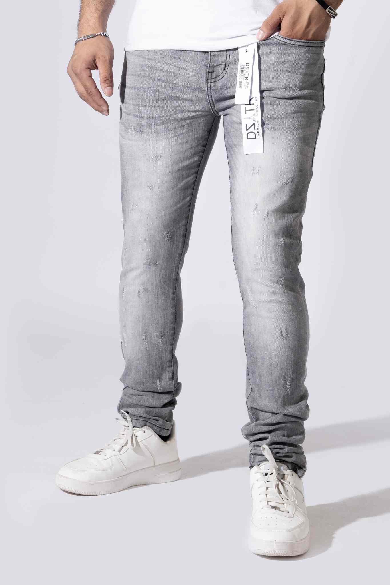 Disaster Ultra Skinny Stretch Denim - Grey