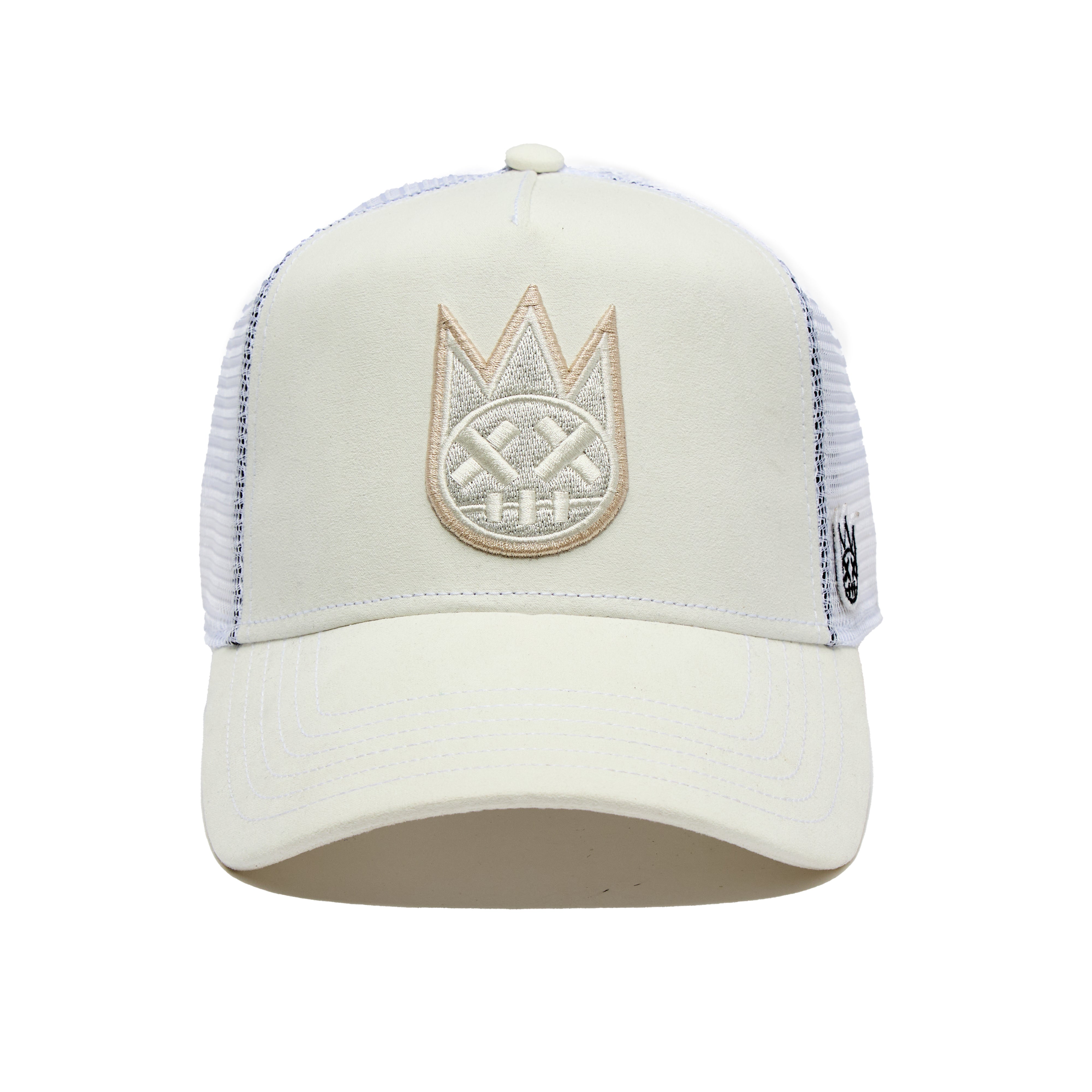 Cult of Individuality Clean Logo Mesh Back Trucker Hat - Winter White