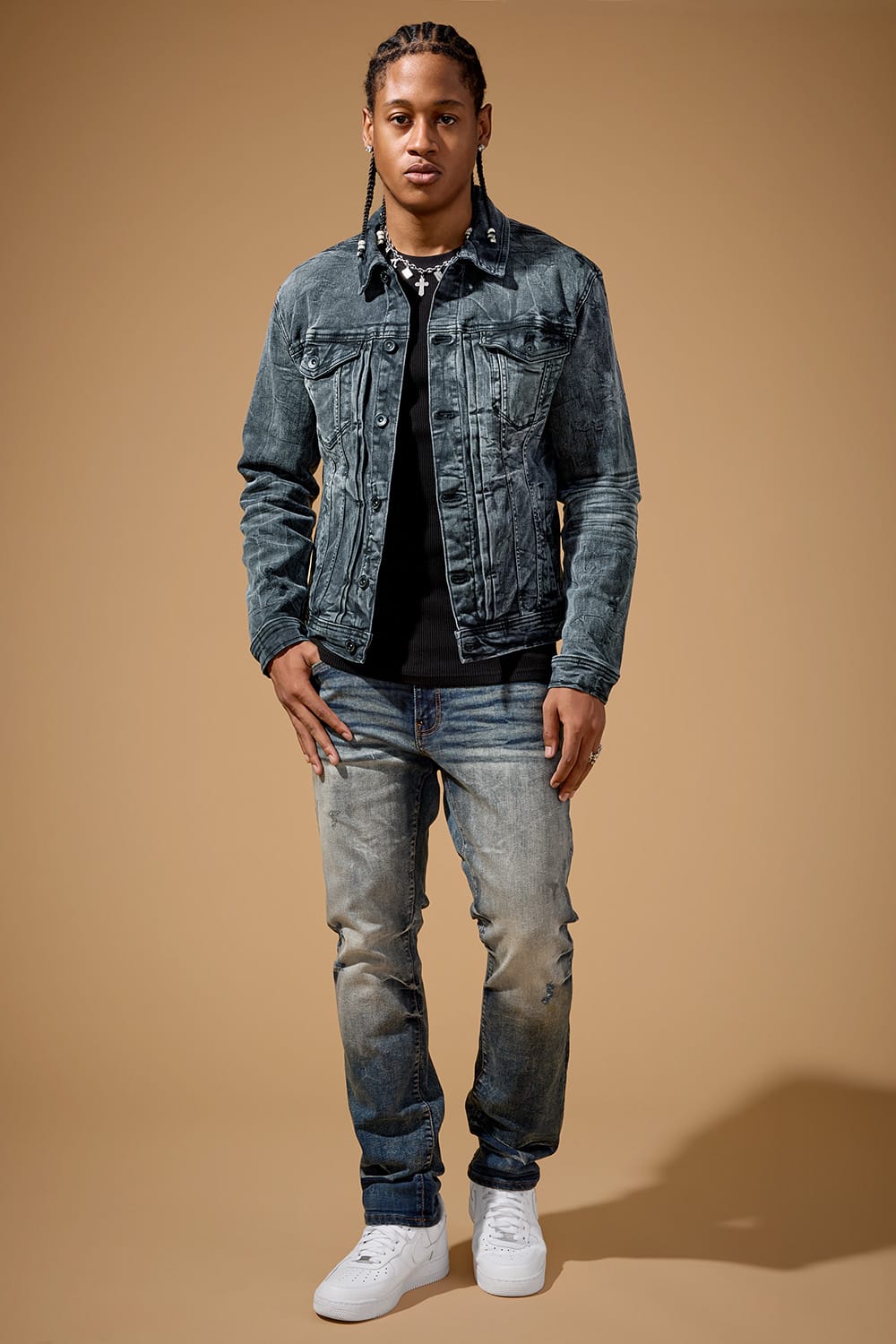 Jordan Craig "Foundry" Denim Trucker Jacket
