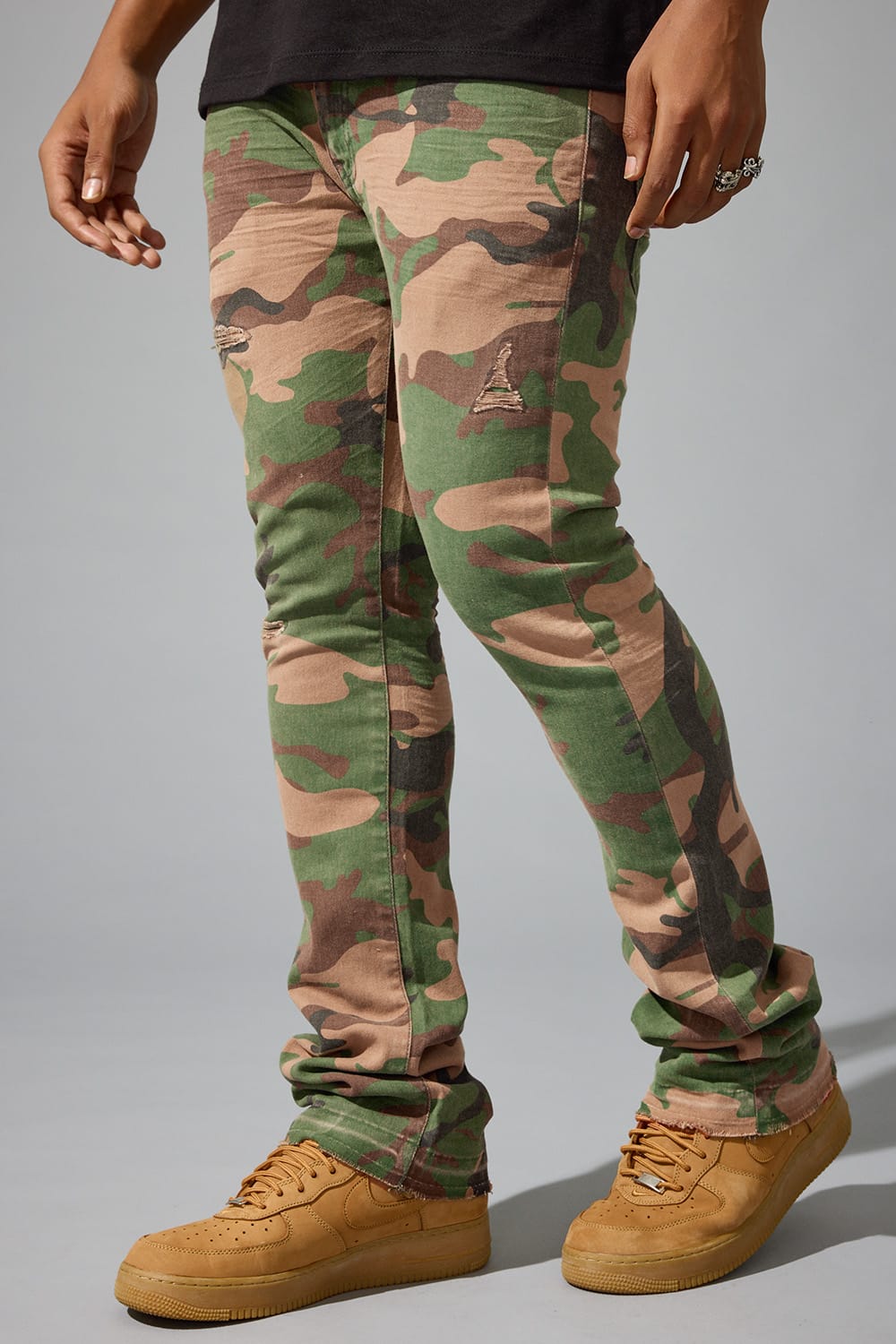 Jordan Craig "Deployment Twill Pants" Super Skinny Stacked Jeans