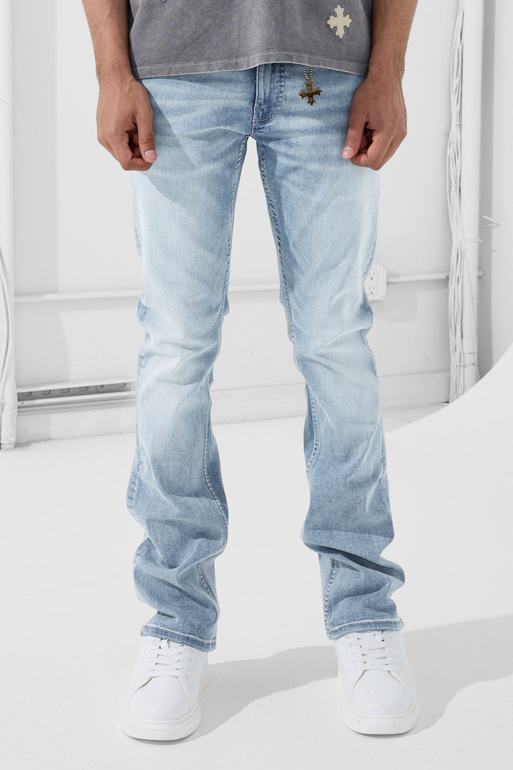 See You in Paradise Super Skinny Stacked First Class Denim