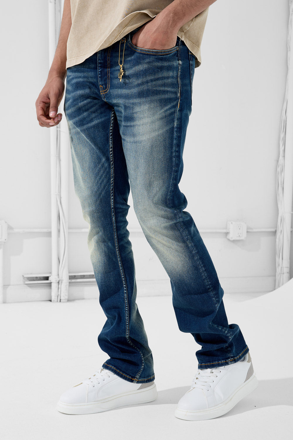 See You in Paradise Super Skinny Stacked First Class Denim