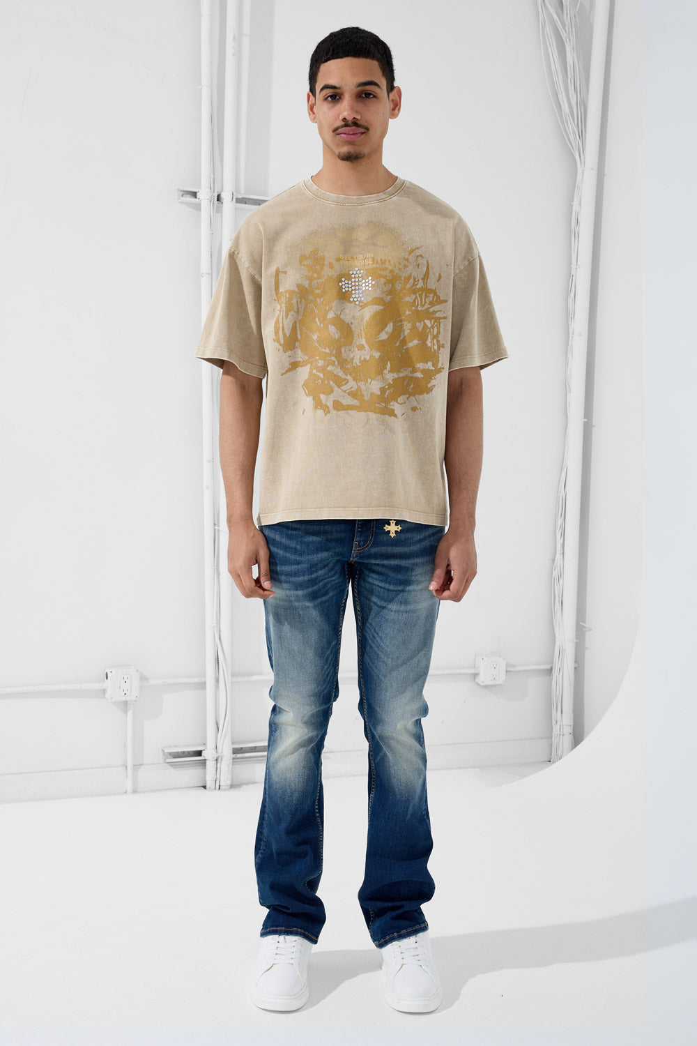 See You in Paradise Super Skinny Stacked First Class Denim