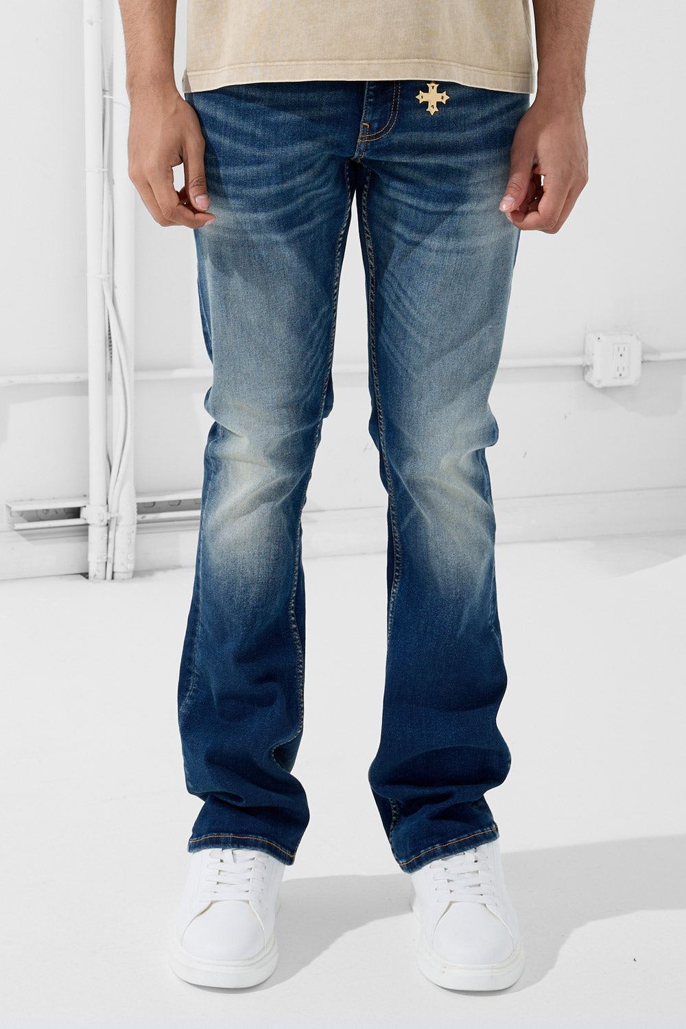 See You in Paradise Super Skinny Stacked First Class Denim