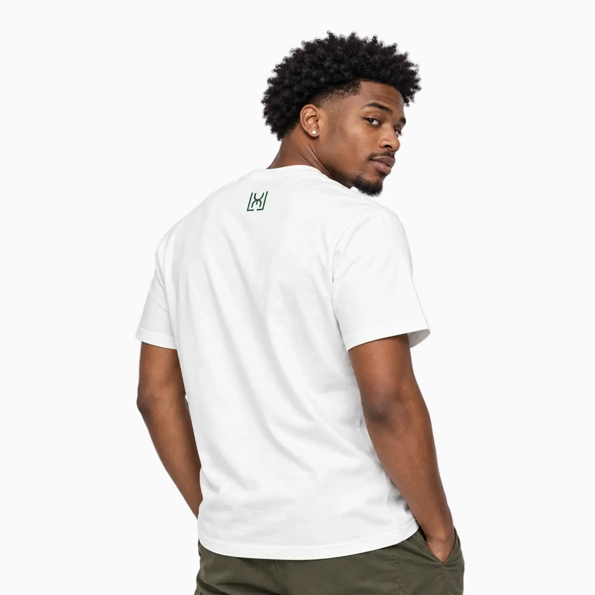 Luxe "Motego" Tee - White/Green