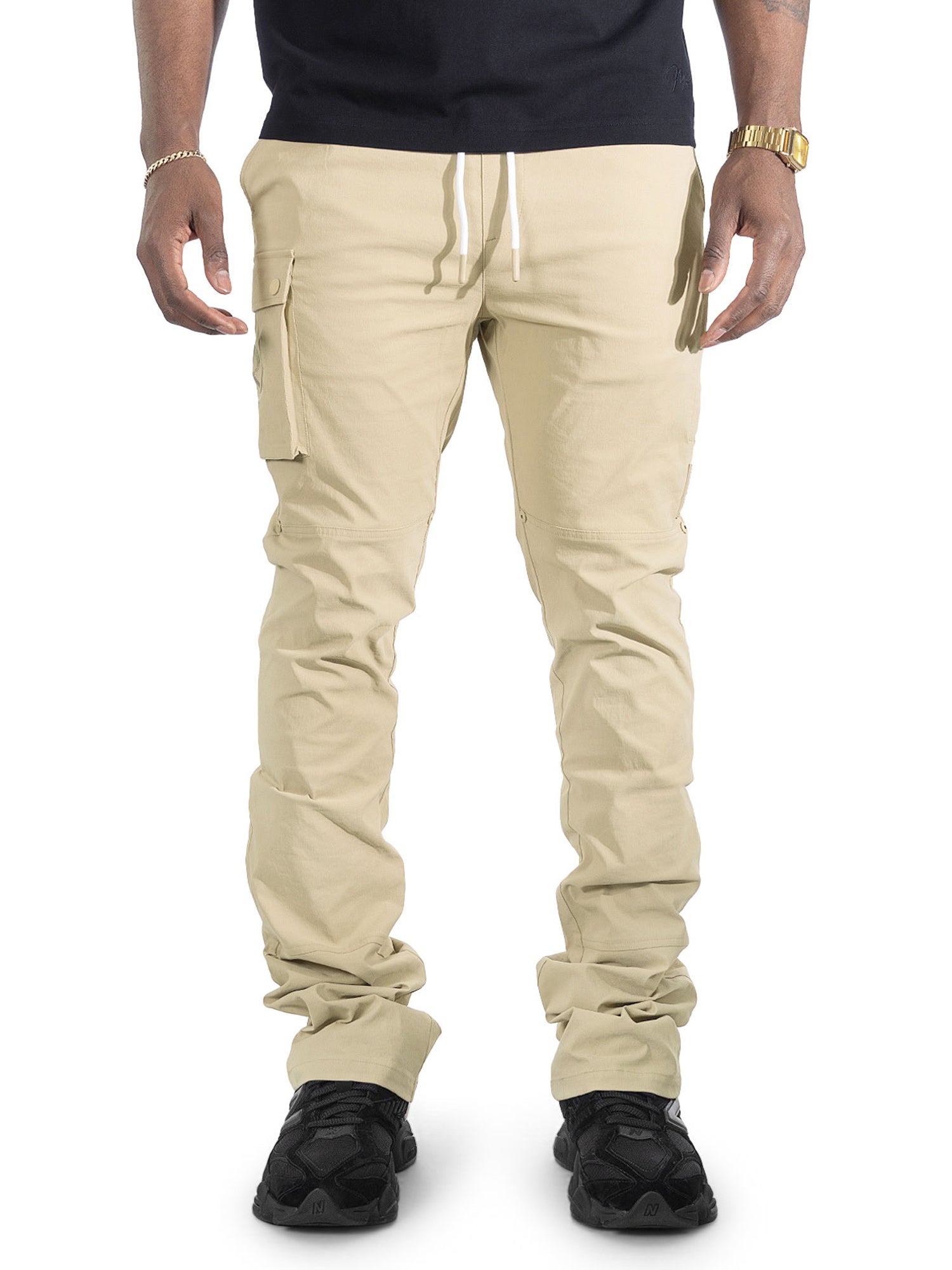 Makobi "Adorni" Nylon Stacked Pants