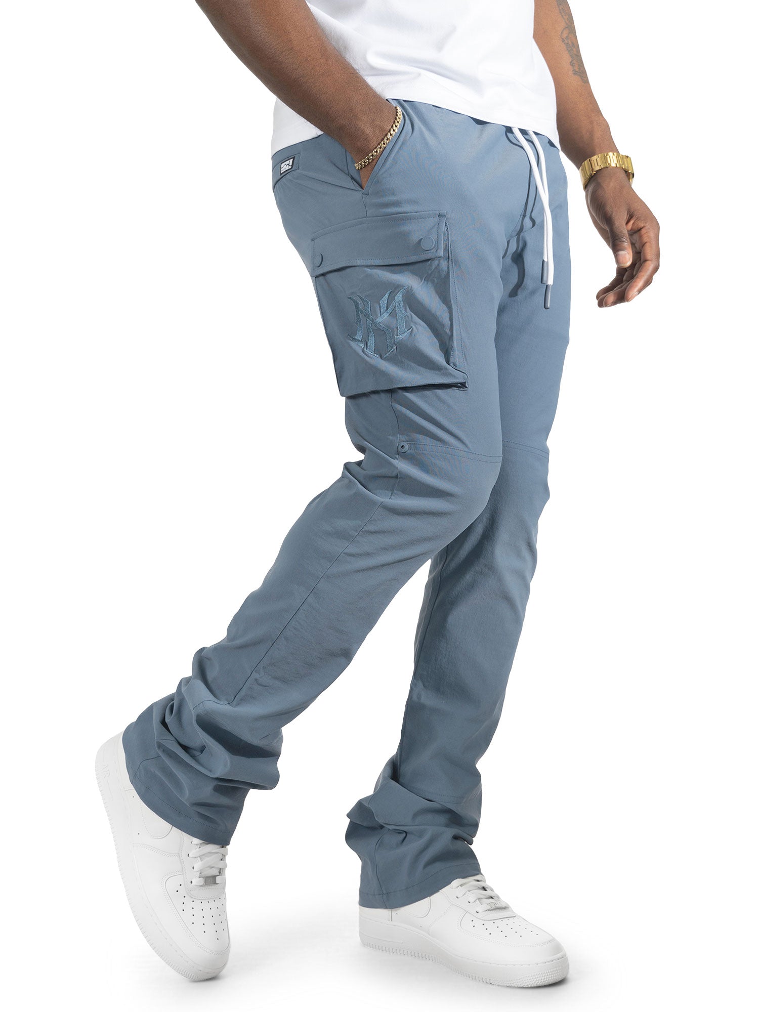 Makobi "Adorni" Nylon Stacked Pants