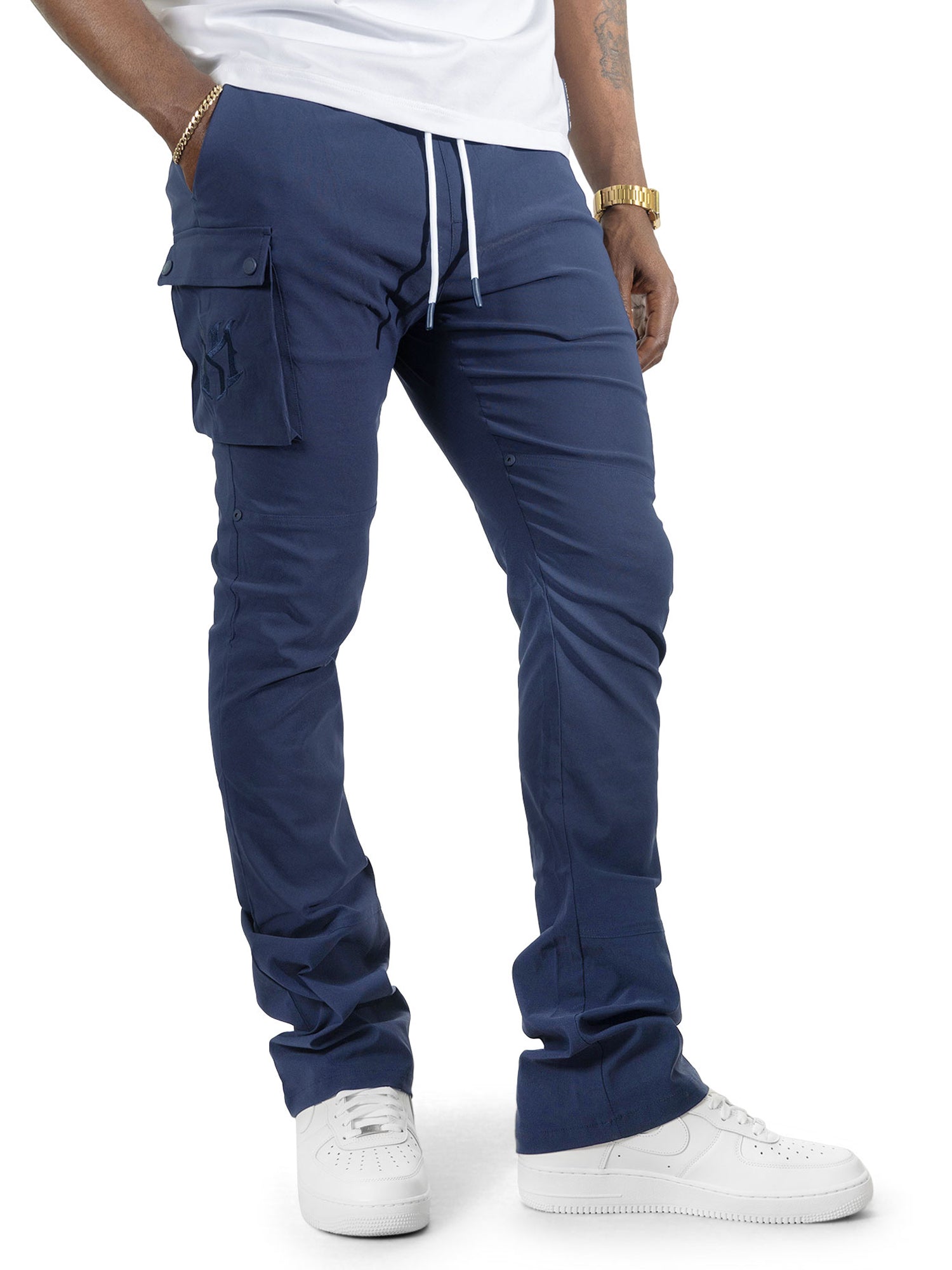 Makobi "Adorni" Nylon Stacked Pants