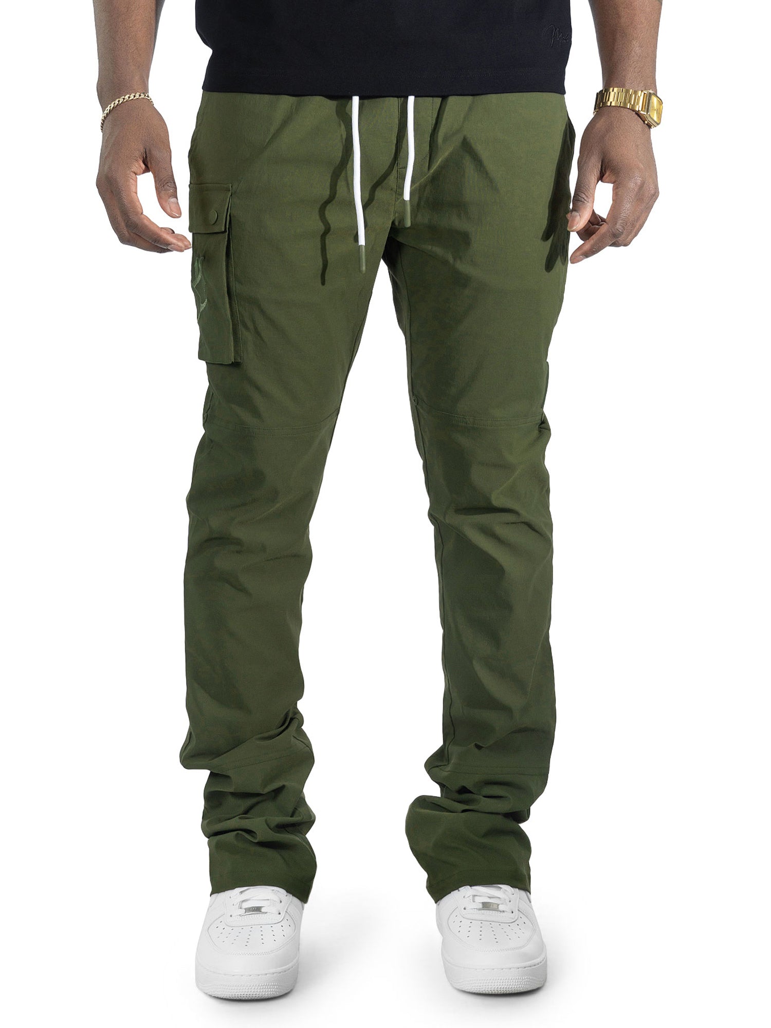 Makobi "Adorni" Nylon Stacked Pants