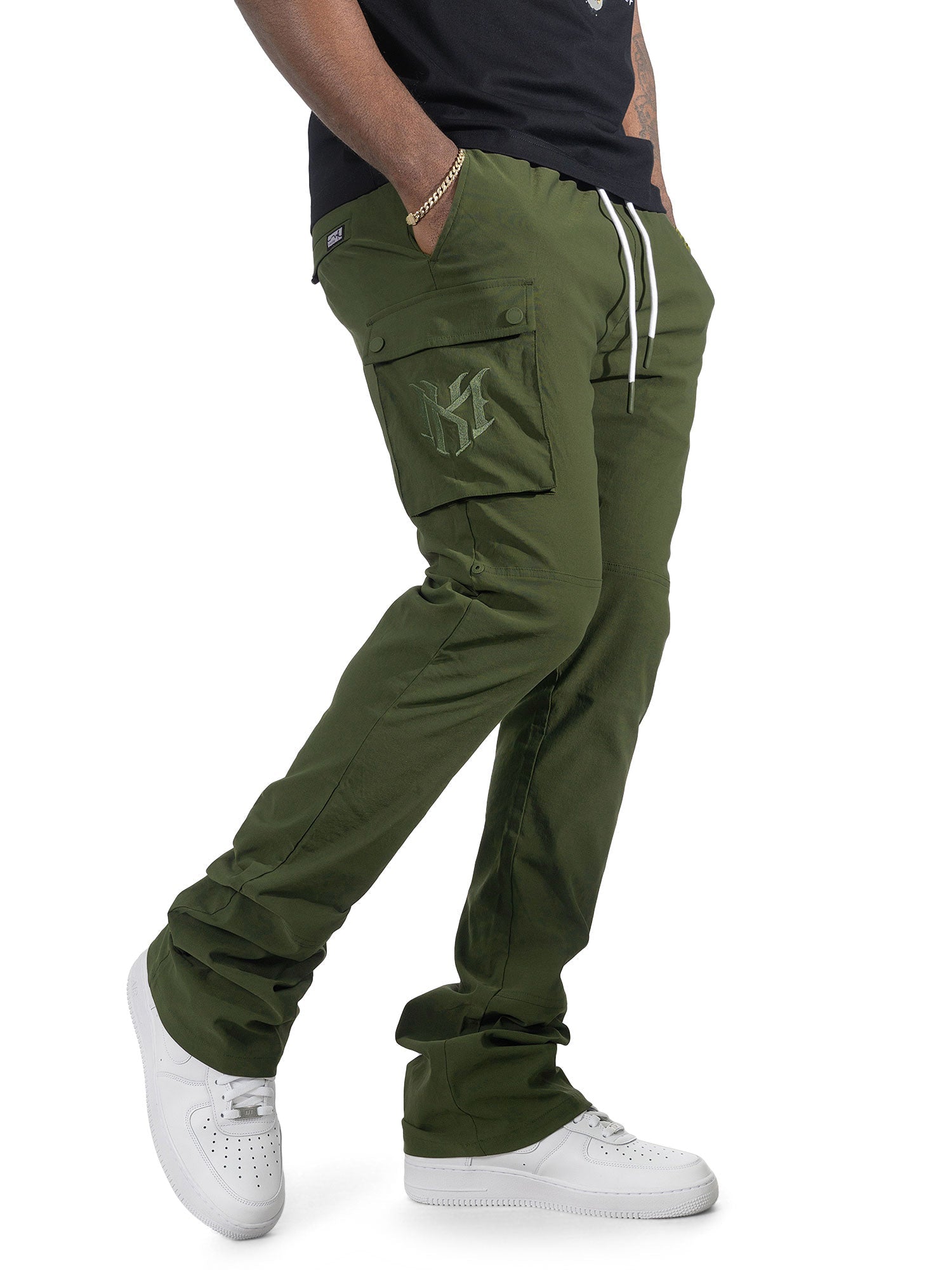 Makobi "Adorni" Nylon Stacked Pants