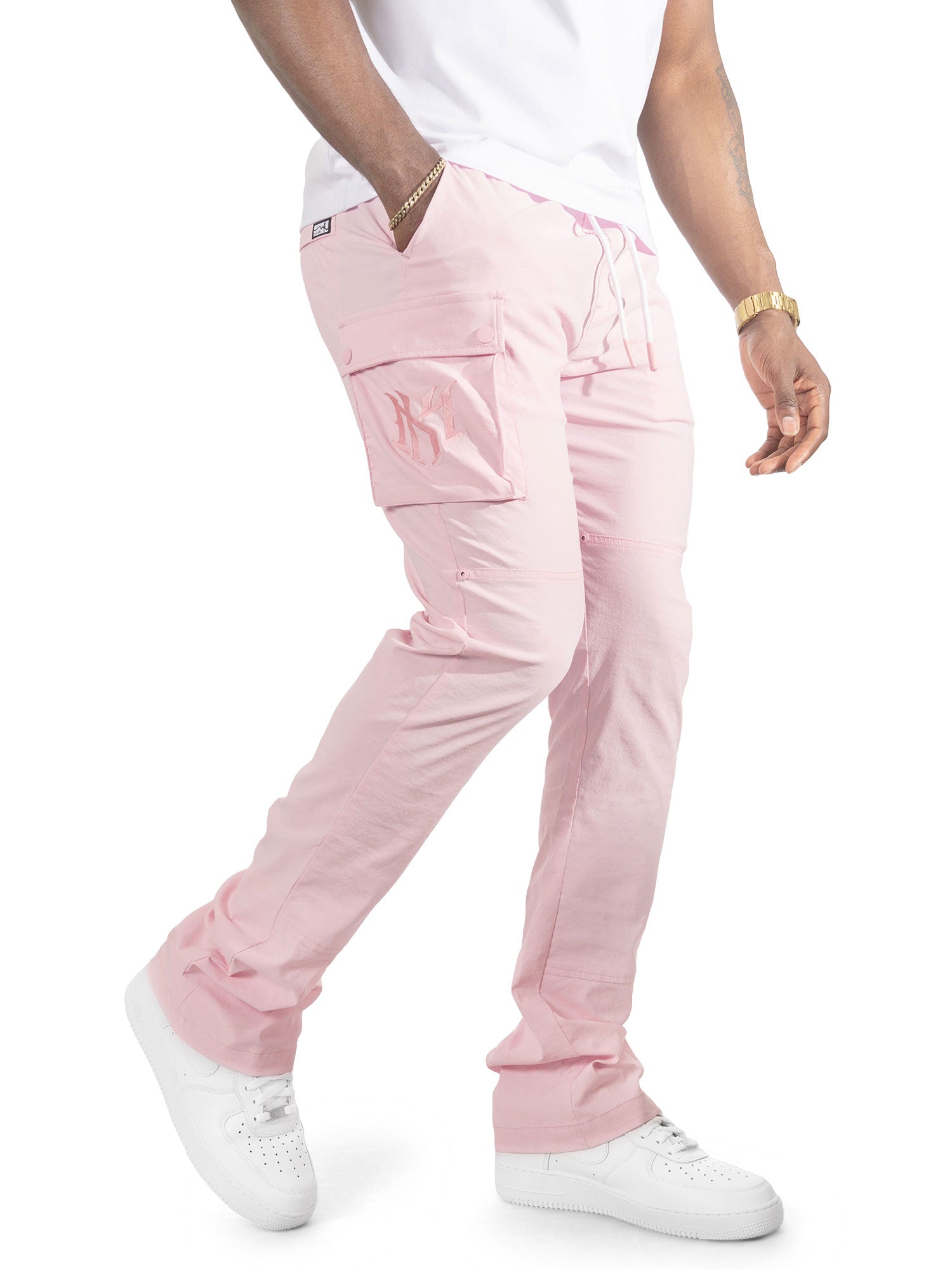 Makobi "Adorni" Nylon Stacked Pants