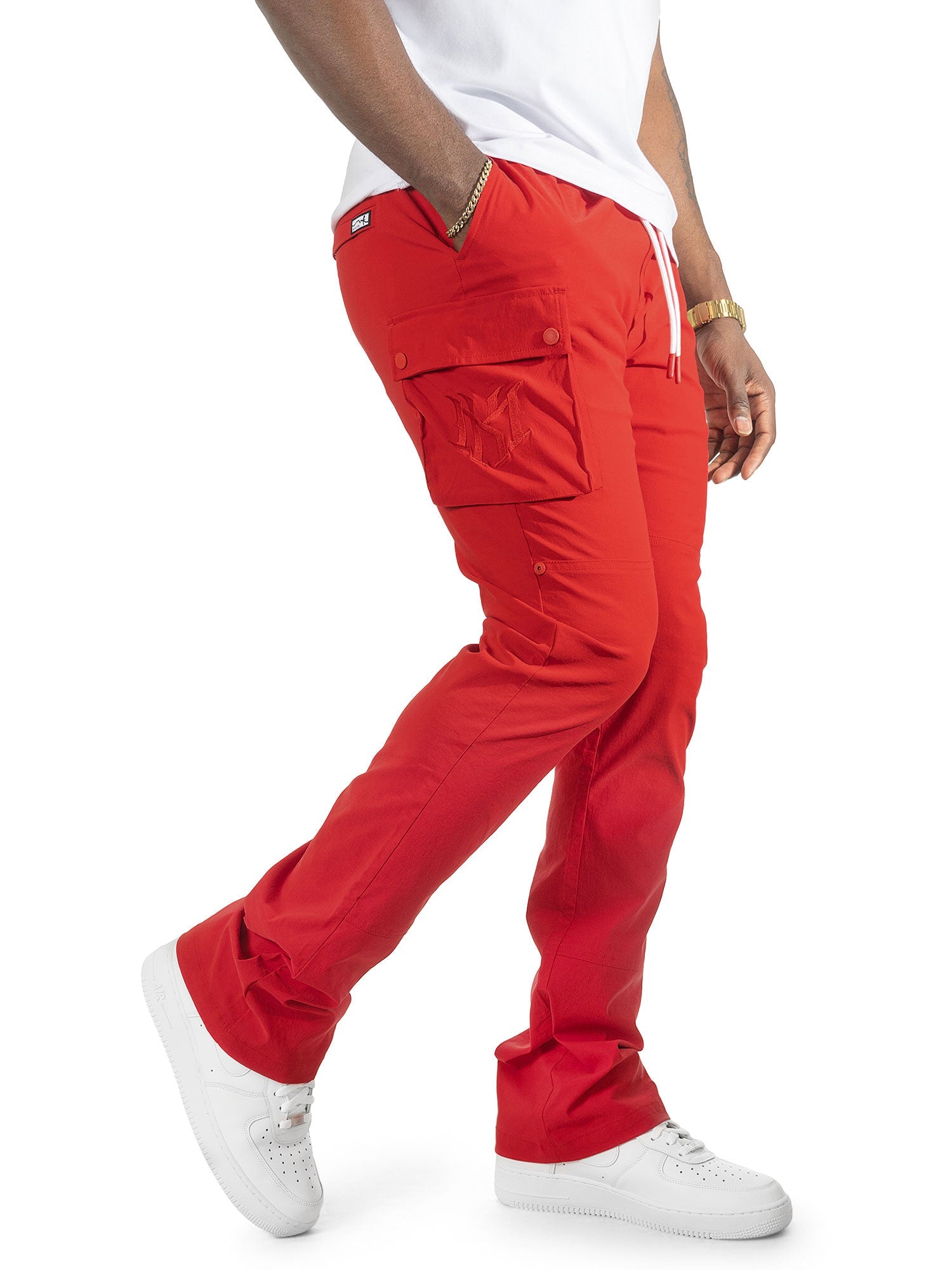Makobi "Adorni" Nylon Stacked Pants