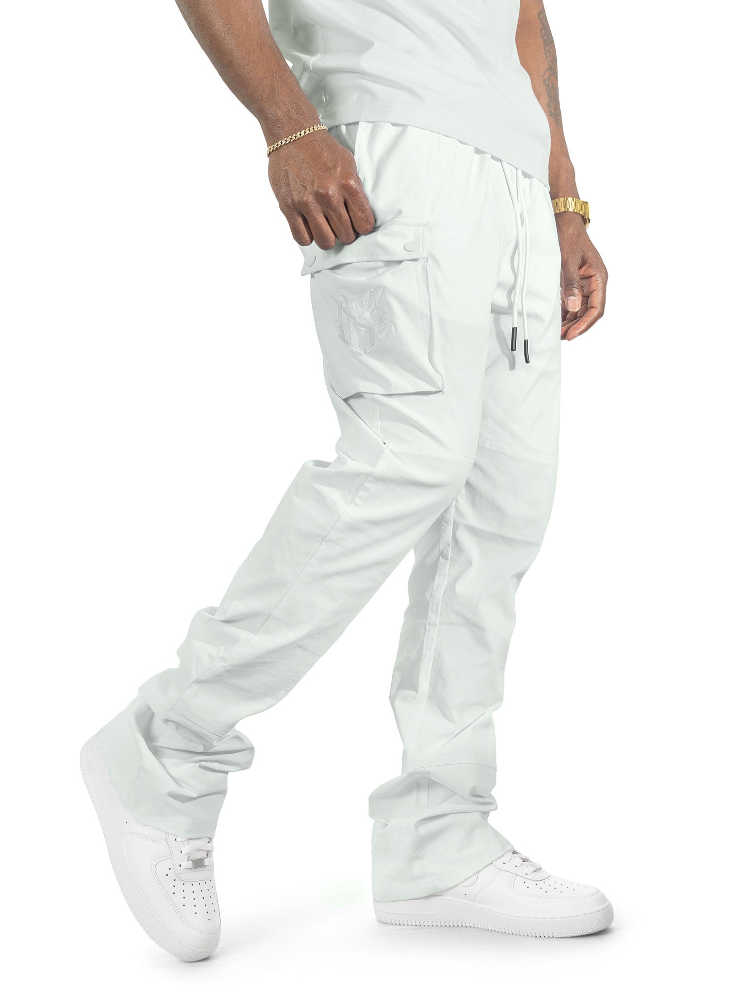 Makobi "Adorni" Nylon Stacked Pants