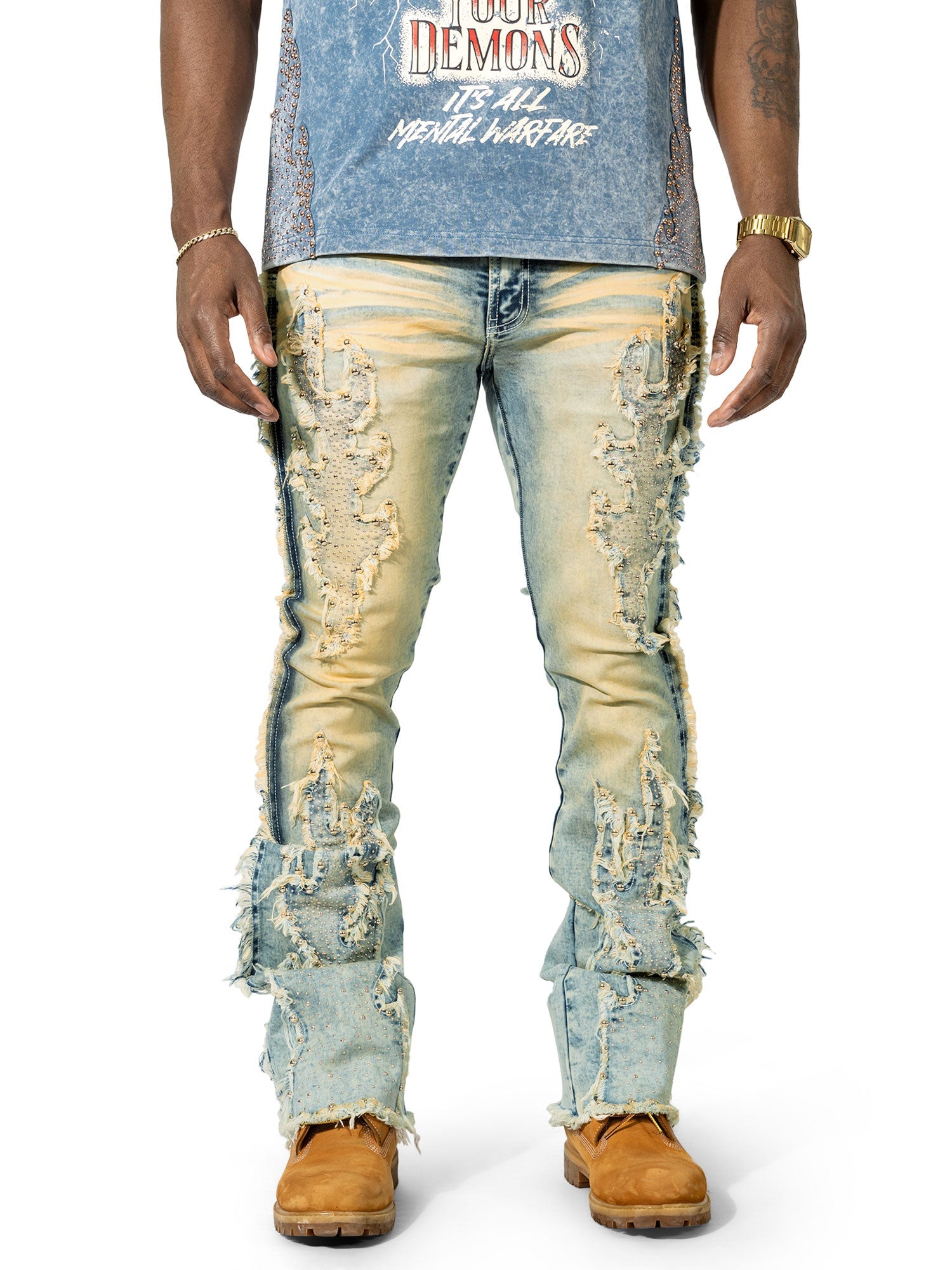 Makobi "Tesoro" Stacked Jeans