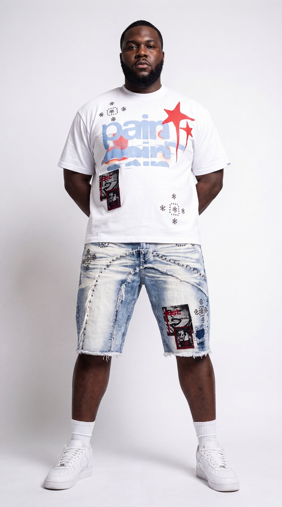 Makobi "Dolore Pain" Denim Shorts