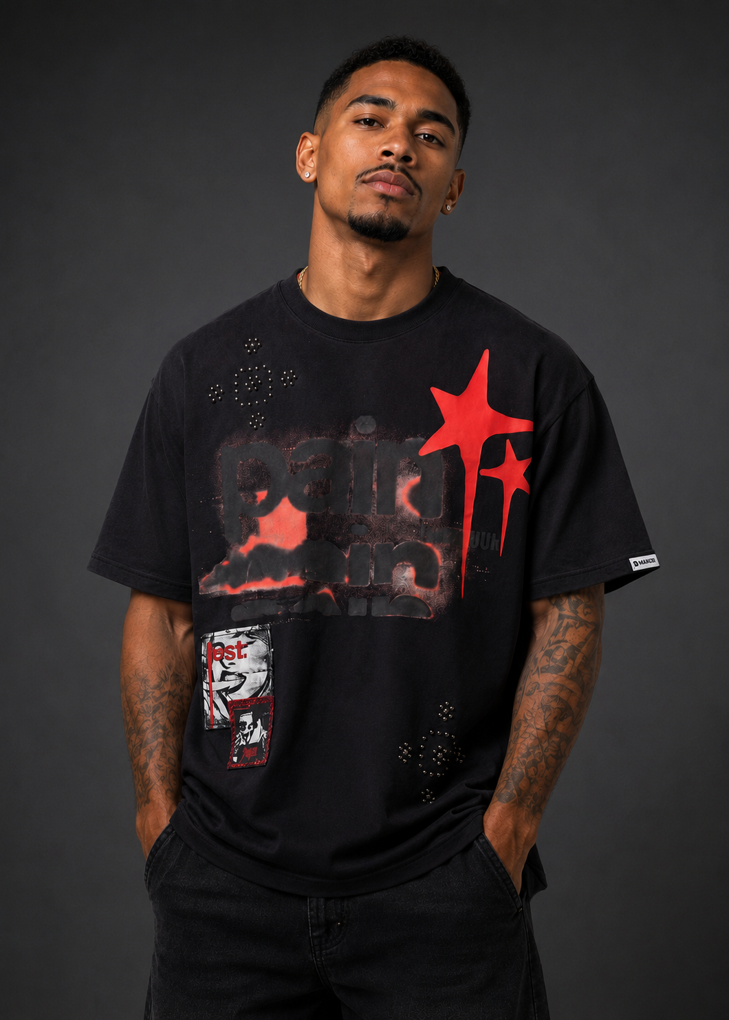 Makobi "Dolore Pain" Oversize Tee
