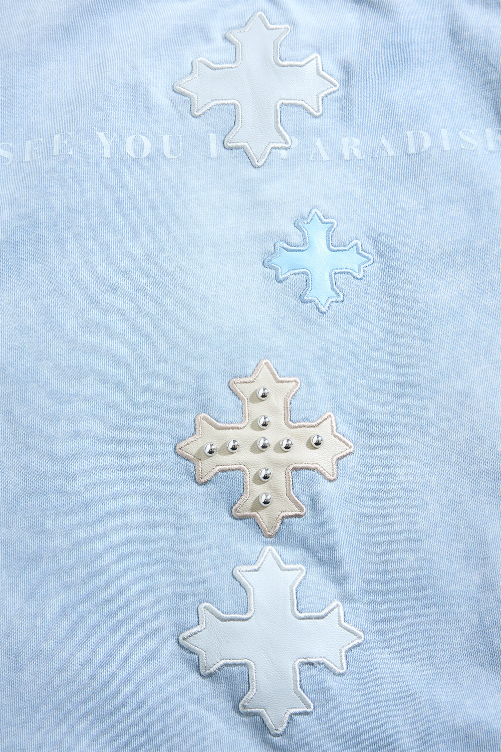 See You In Paradise Kids Leather Patches T-Shirt
