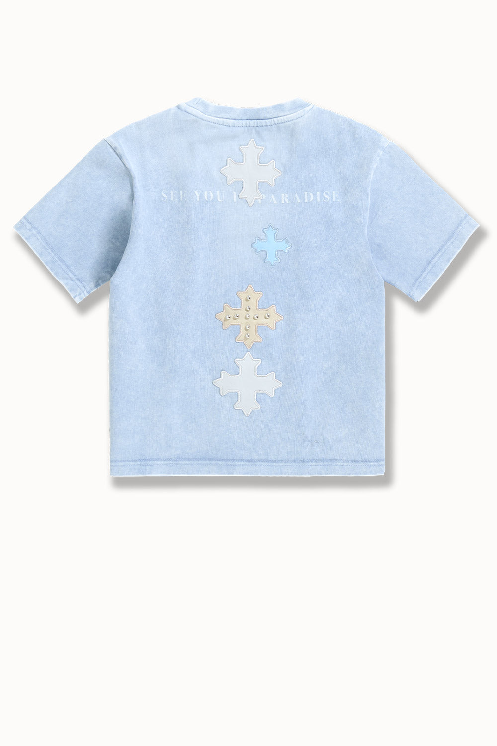 See You In Paradise Kids Leather Patches T-Shirt