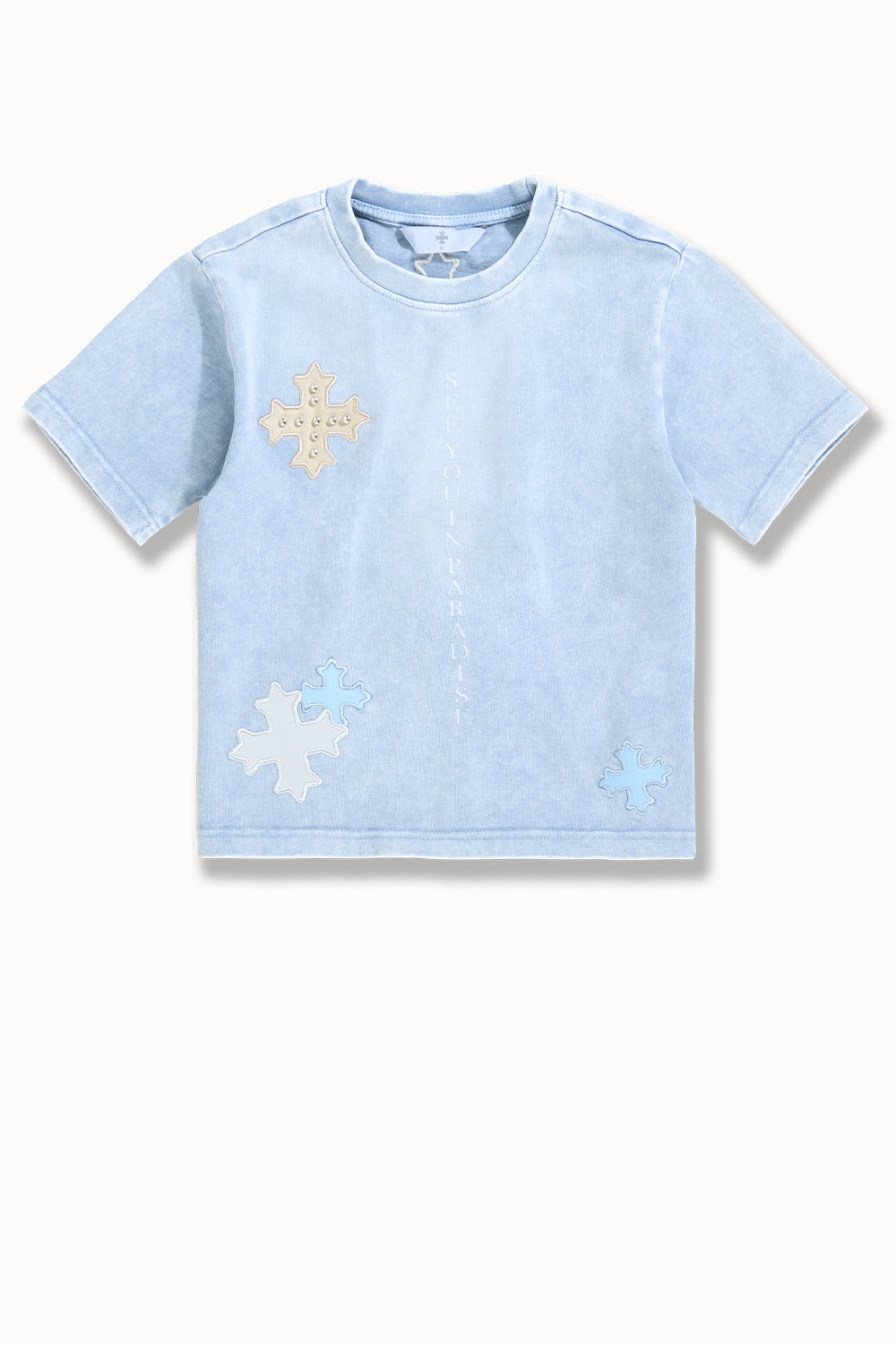 See You In Paradise Kids Leather Patches T-Shirt