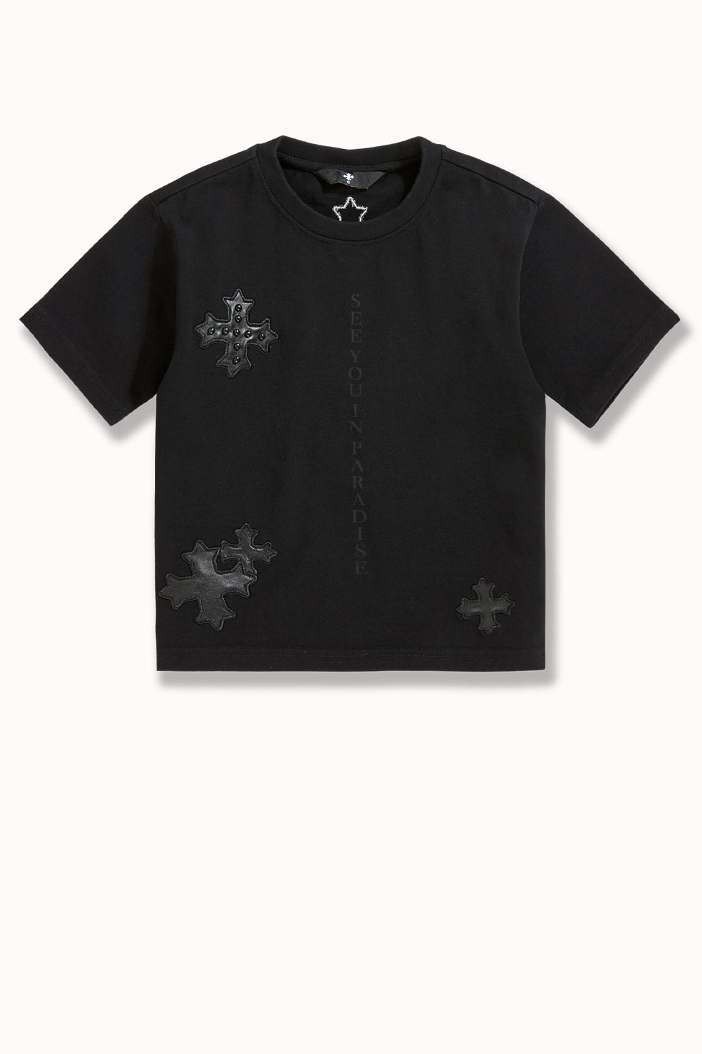 See You In Paradise Kids Leather Patches T-Shirt