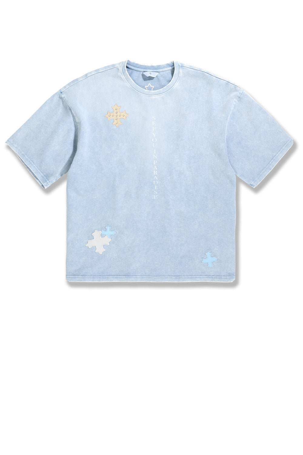 See You In Paradise "Utopia" Leather Patches T-Shirt