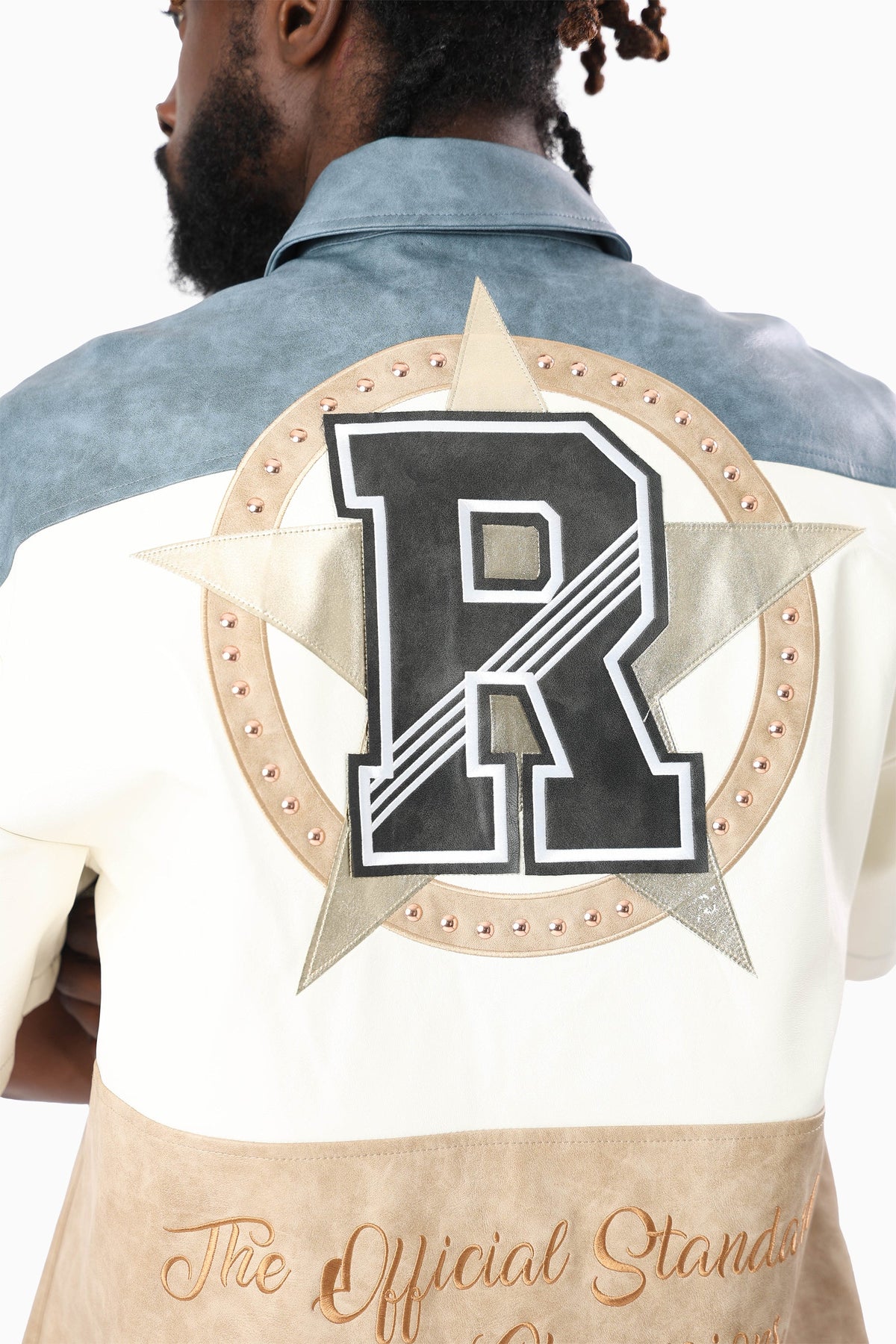 Smoke Rise "Royalty" Colorblack Leather Full Zip Shirt