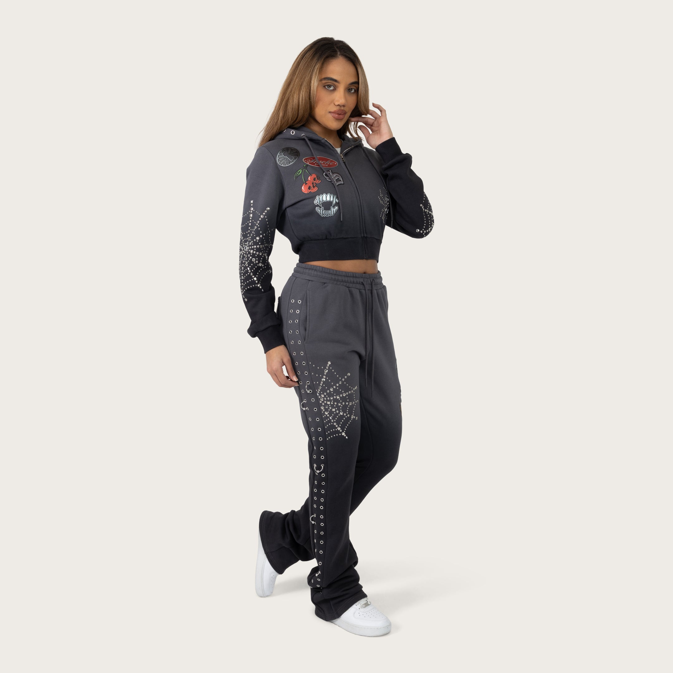 Smoke Rise Women's "No Rules Club" Patched Jogger Set