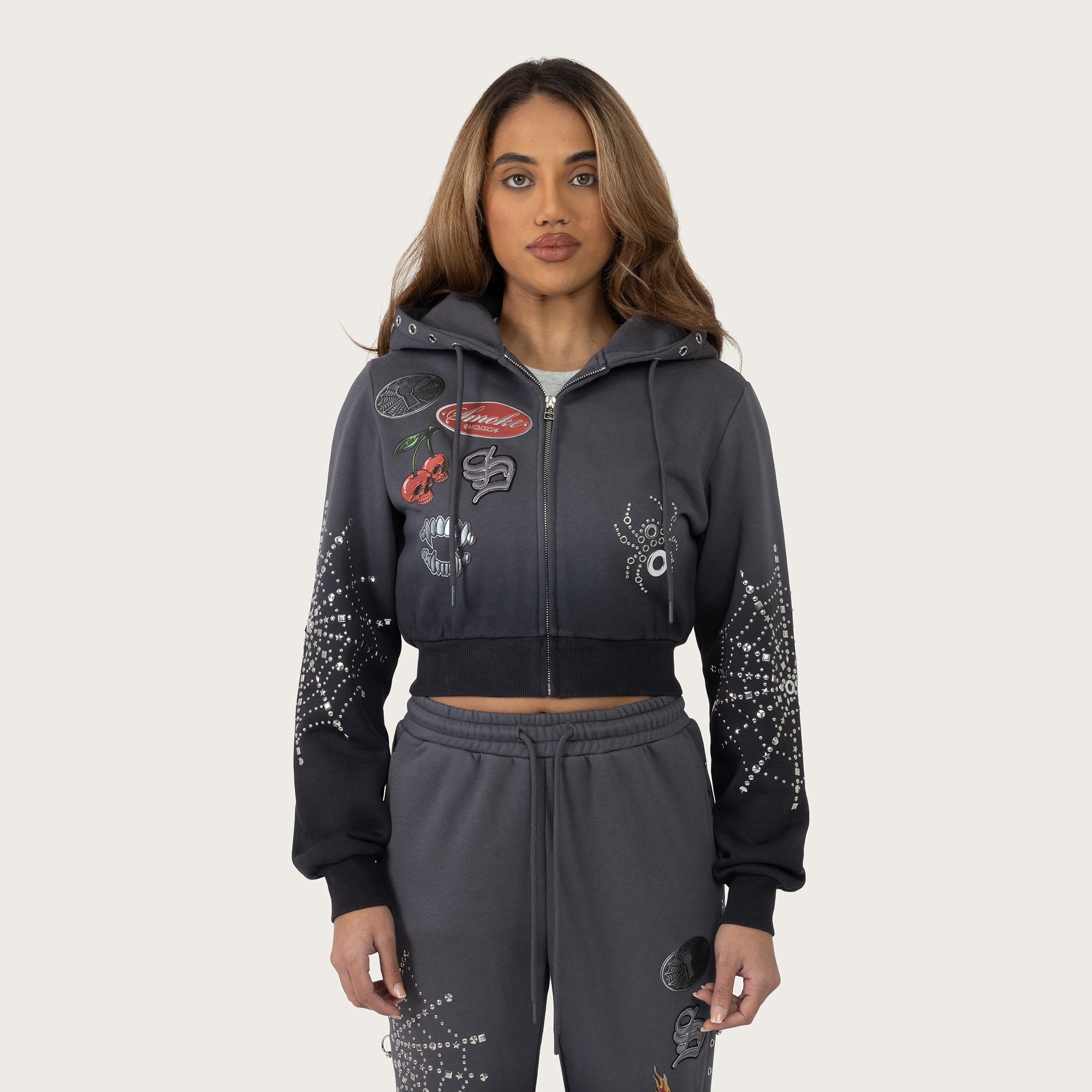 Smoke Rise Women's "No Rules Club" Patched Jogger Set