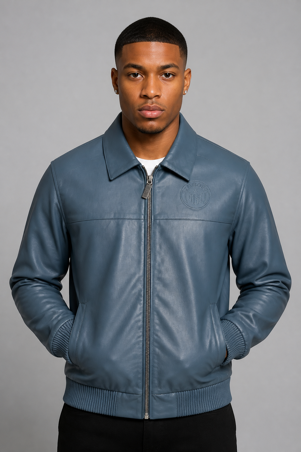 Makobi "Azzuri" PU Leather Jacket