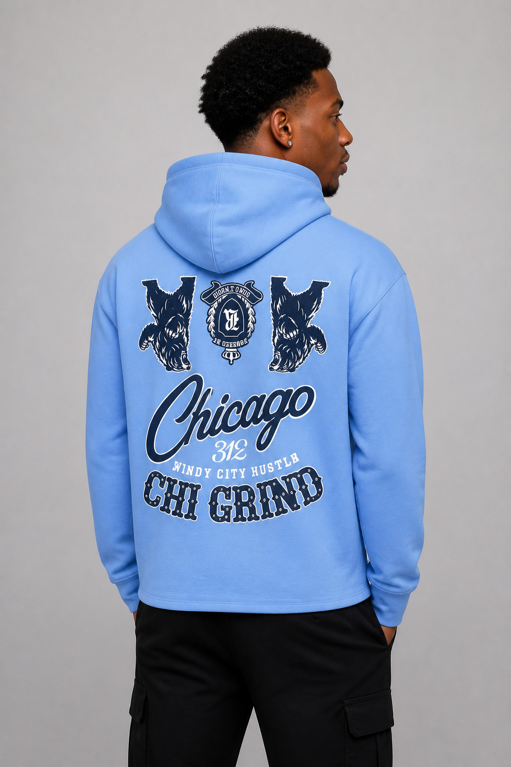 Roku Studio "Chicago" Cropped Hoodie