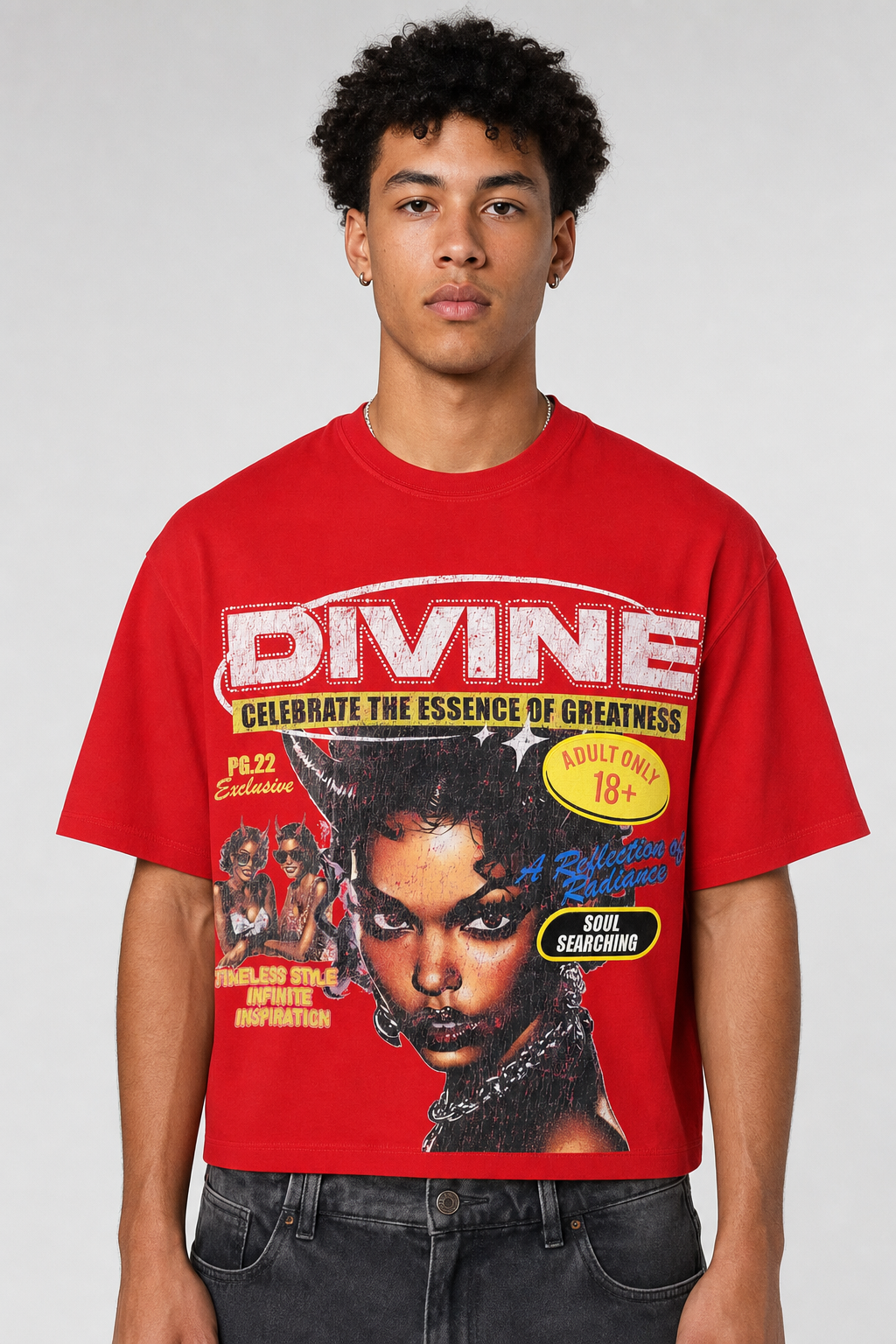 Roku "Living Divine" Boxy Tee