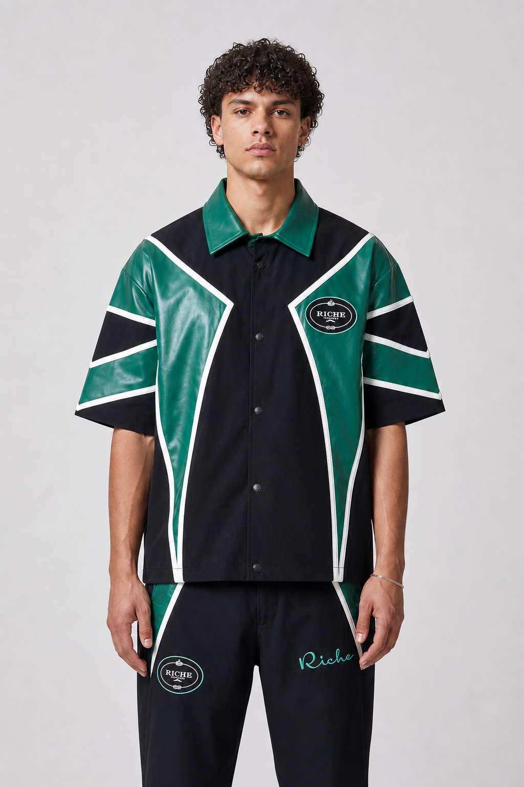 Vie+Riche Vie Riche "Viking Panel" Nylon Set - Black/Green