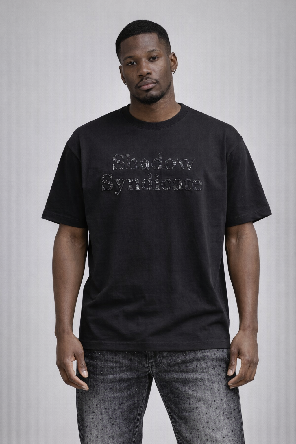 Reelistik "Shadow Syndicate" Rhinestone Heavy T-Shirt