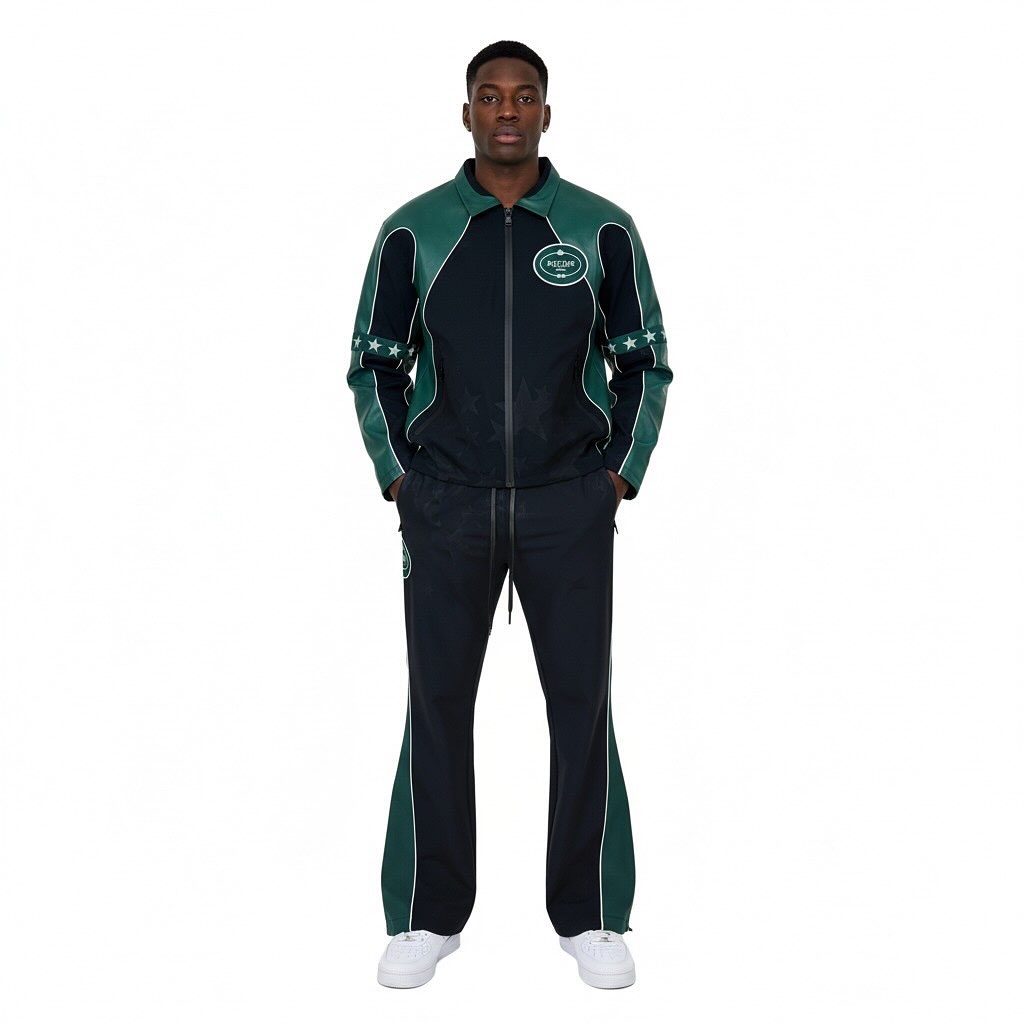 Vie+Riche Star Studded Nylon Biker Set