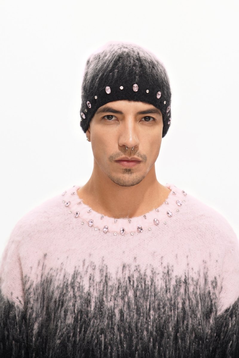 Valabasas "Triage Mohair" Rhinestone Beanie