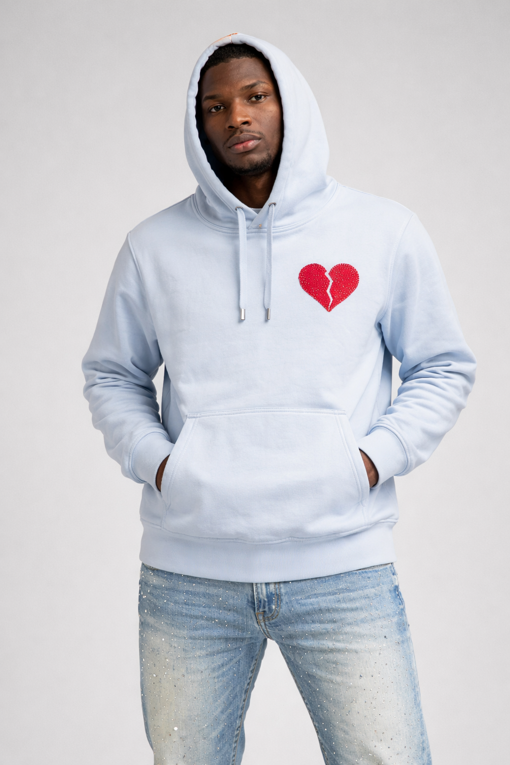 Reelistik “Heart Club” Rhinestone Hoodie