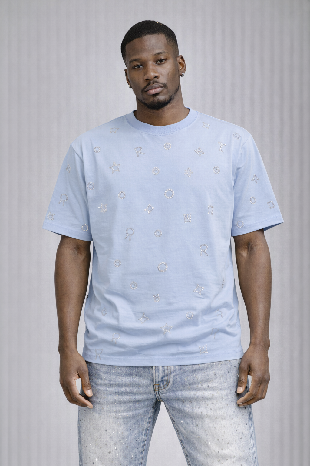 Reelistik "Allover" Rhinestone Heavy T-Shirt