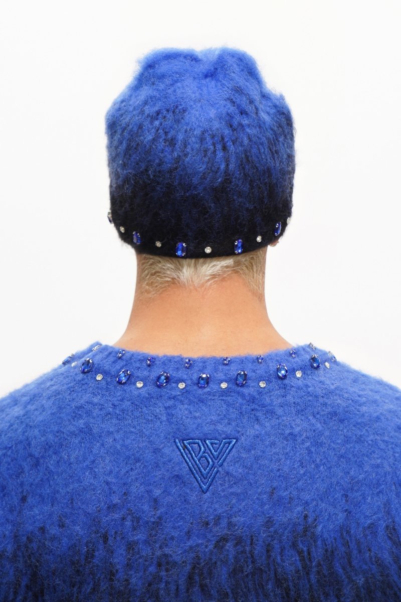 Valabasas "Triage Mohair" Rhinestone Beanie