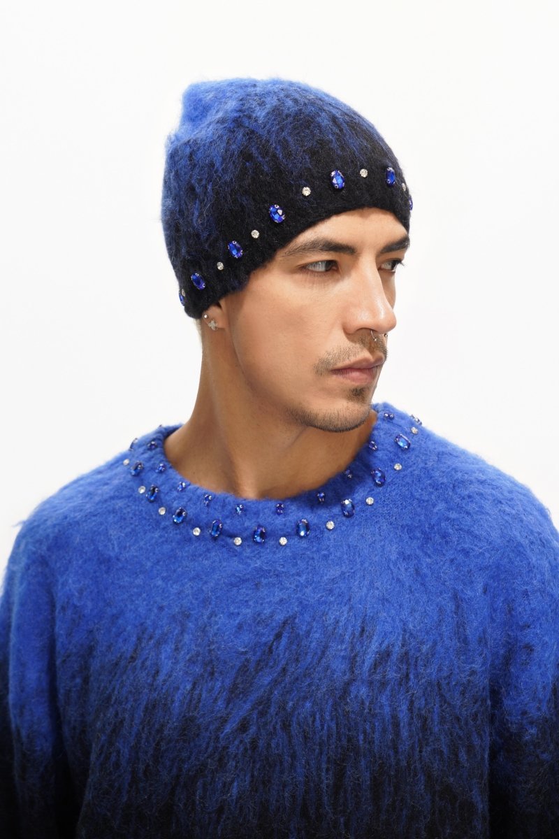Valabasas "Triage Mohair" Rhinestone Beanie