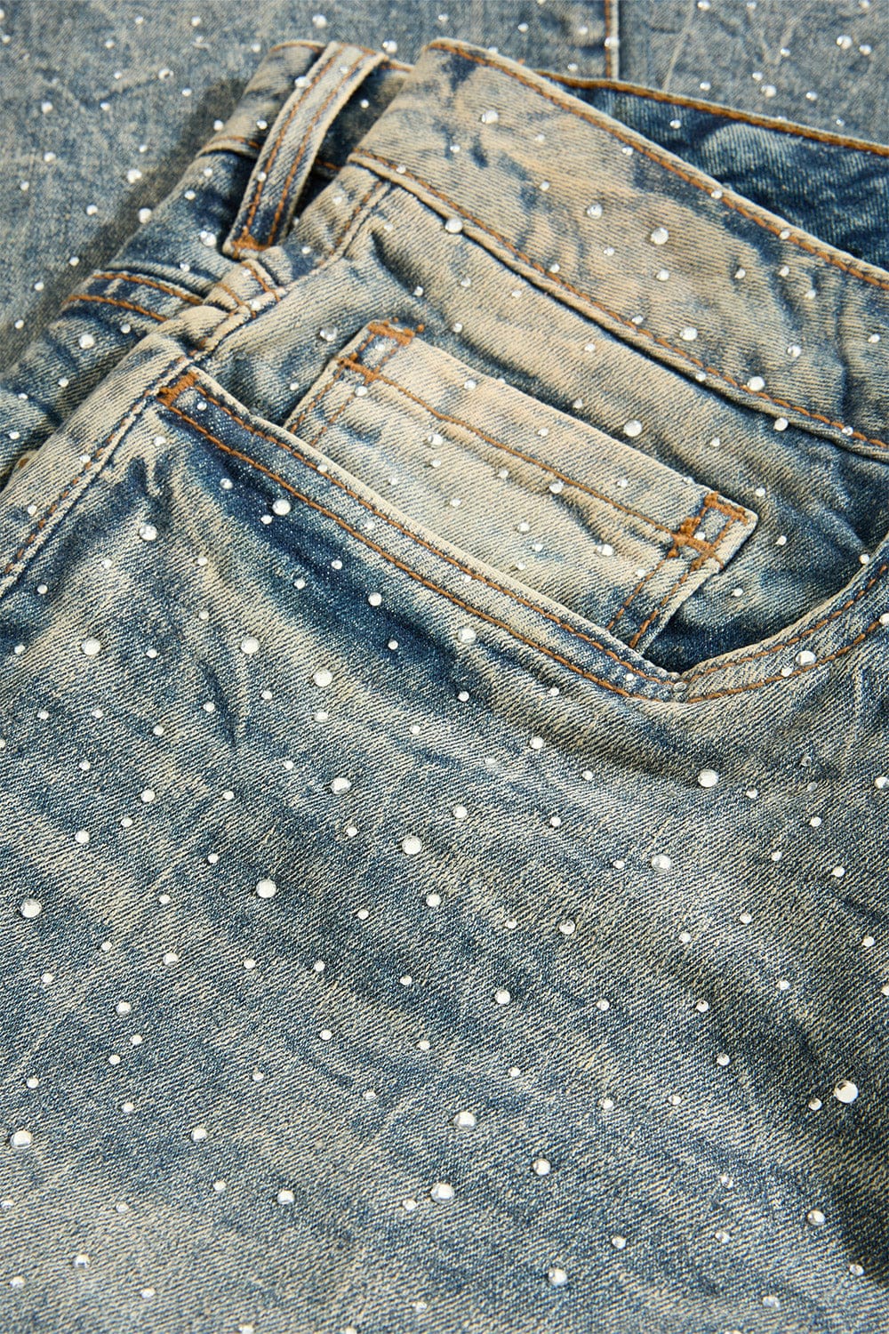 Jordan Craig "Local Dealer" Super Skinny Stacked Rhinestone Jeans