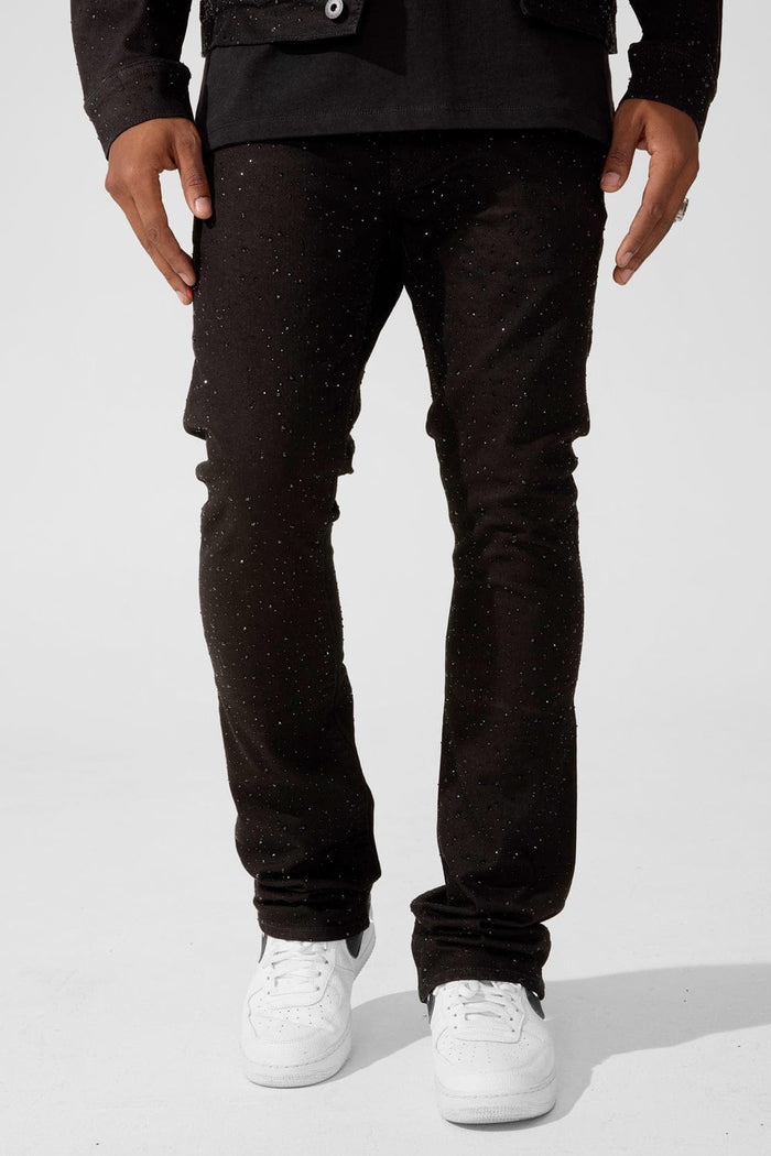 Jordan Craig "Local Dealer" Super Skinny Stacked Rhinestone Jeans