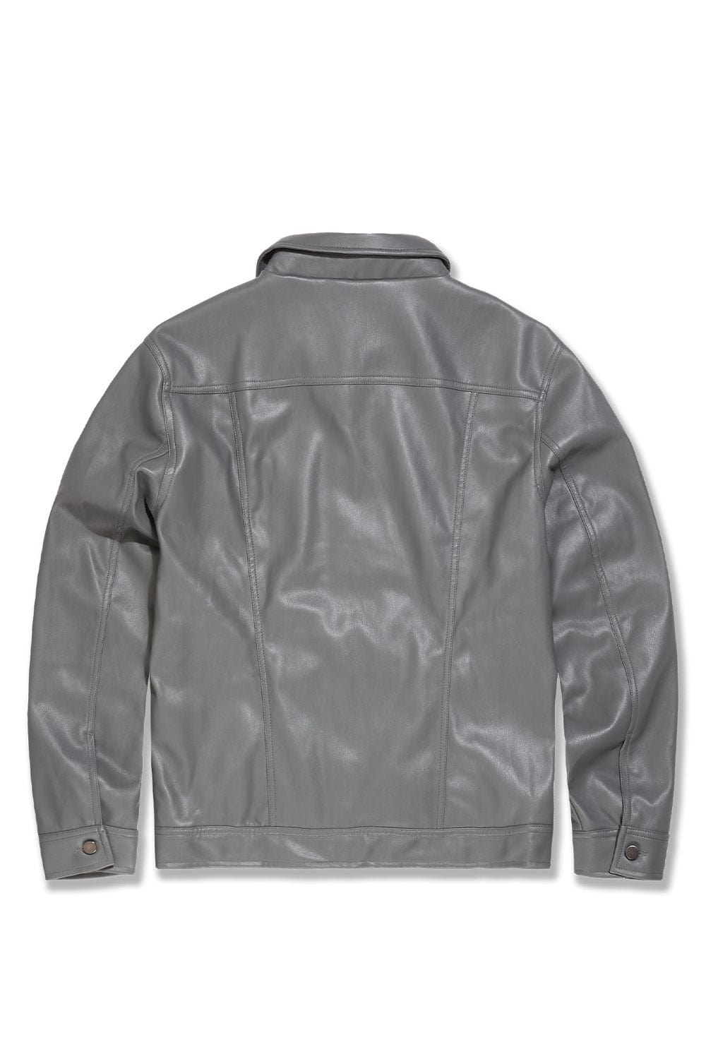 Jordan Craig "Thriller" Leather Button Up Trucker Jacket