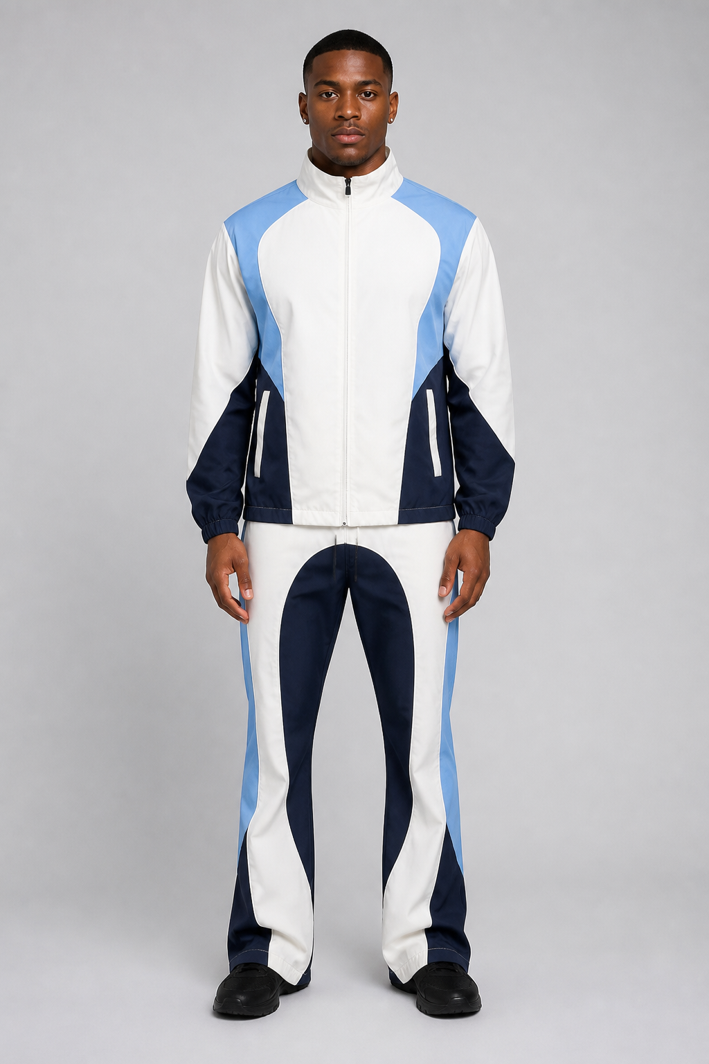 Rebel Minds Ripstop Nylon Color Block Tracksuit